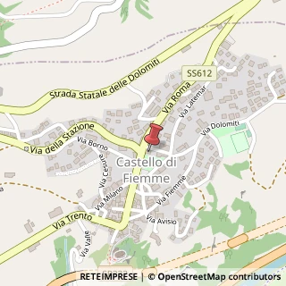 Mappa Via Roma, 40A, 38030 Castello-Molina di Fiemme, Trento (Trentino-Alto Adige)