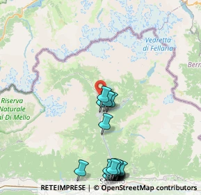 Mappa Vicino a località Albareda, 23013 Chiesa in Valmalenco SO, Italia (10.537)