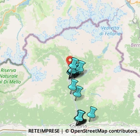 Mappa Vicino a località Albareda, 23013 Chiesa in Valmalenco SO, Italia (6.8275)