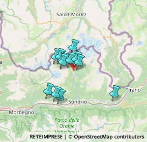 Mappa Vicino a località Albareda, 23013 Chiesa in Valmalenco SO, Italia (8.87083)