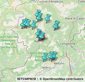 Mappa Frazione Lantrago, 32020 La Valle Agordina BL, Italia (11.639)