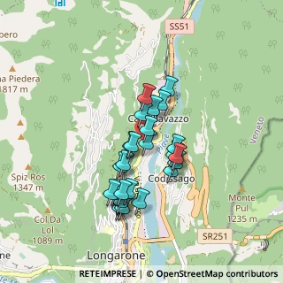 Mappa Via Malcolm, 32013 Longarone BL, Italia (0.71923)