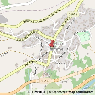 Mappa Via Roma, 5, 38030 Castello-Molina di Fiemme, Trento (Trentino-Alto Adige)