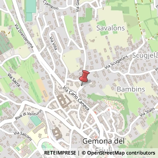 Mappa Via Cappuccini, 31, 33013 Gemona del Friuli, Udine (Friuli-Venezia Giulia)