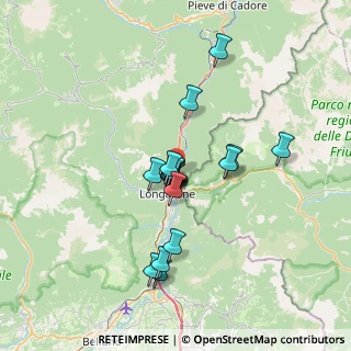 Mappa Via Generale Carlo Ciglieri, 32013 Longarone BL, Italia (4.9255)