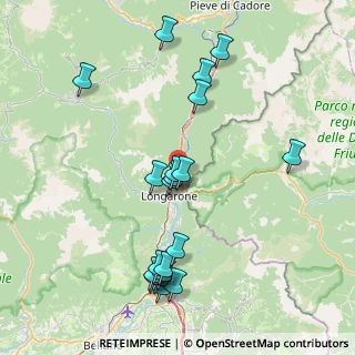 Mappa Via Generale Carlo Ciglieri, 32013 Longarone BL, Italia (8.4595)