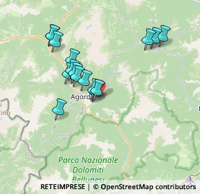 Mappa Frazione Conaggia, 32020 La Valle Agordina BL, Italia (6.55375)