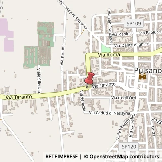 Mappa Via Taranto, 83, 74026 Pulsano, Taranto (Puglia)