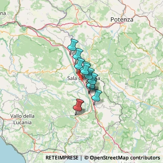 Mappa Via Sant'Agata, 84036 Sala Consilina SA, Italia (7.63846)