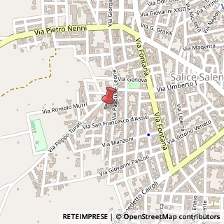 Mappa Via Piave, 15, 73015 Salice Salentino, Lecce (Puglia)