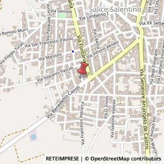 Mappa Via Giosuè Carducci, 16, 73015 Salice Salentino, Lecce (Puglia)
