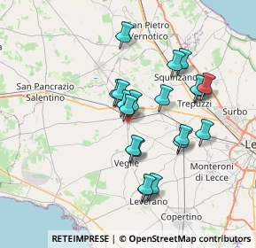 Mappa Via Capitano Innocente, 73015 Salice Salentino LE, Italia (6.7655)