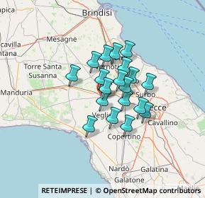 Mappa Via Capitano Innocente, 73015 Salice Salentino LE, Italia (9.61526)