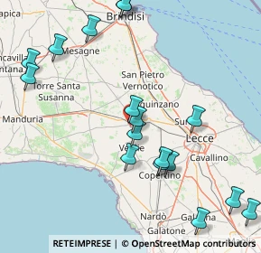 Mappa 73015 Salice salentino LE, Italia (20.70706)