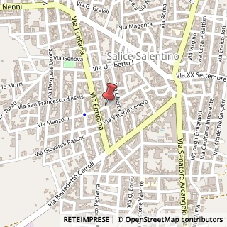 Mappa Via Alessandro Manzoni,  42, 73010 Salice Salentino, Lecce (Puglia)