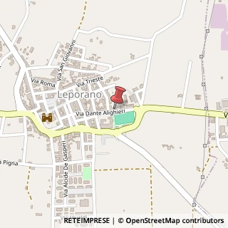 Mappa Via Dante Alighieri, 61, 74020 Leporano, Taranto (Puglia)