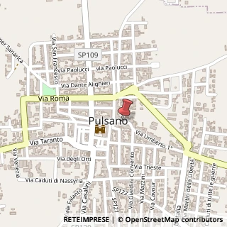 Mappa via Umberto, 64, 74026 Pulsano TA, Italia, 74026 Pulsano, Taranto (Puglia)