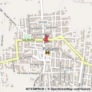 Mappa Via Costantinopoli, 68, 74026 Pulsano, Taranto (Puglia)