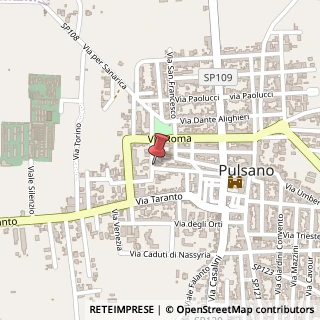 Mappa Via Lunga degli Aborigeni, 3, 74026 Pulsano, Taranto (Puglia)