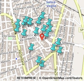 Mappa Via Francesco Crispi, 73015 Salice Salentino LE, Italia (0.227)