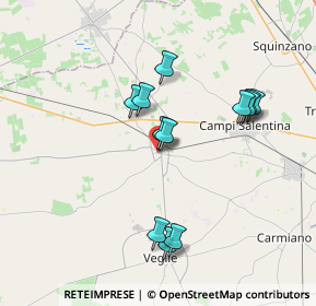 Mappa Via Francesco Crispi, 73015 Salice Salentino LE, Italia (3.66917)