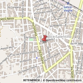 Mappa Via A. Diaz, 5968, 73015 Salice Salentino, Lecce (Puglia)