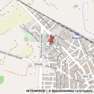 Mappa Via Torino, 73051 Novoli, Lecce (Puglia)