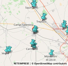Mappa Via San Giovanni, 73051 Novoli LE, Italia (5.2145)