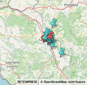 Mappa Via Provinciale del Corticato, 84038 Sassano SA, Italia (5.85545)