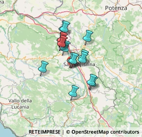Mappa Via Provinciale del Corticato, 84038 Sassano SA, Italia (9.48706)