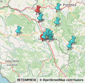 Mappa Via Provinciale del Corticato, 84038 Sassano SA, Italia (14.28333)