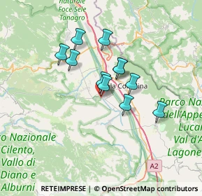 Mappa Via Provinciale del Corticato, 84038 Sassano SA, Italia (5.51364)