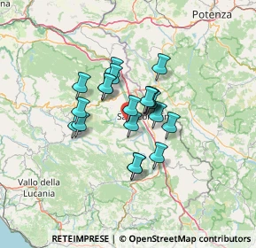 Mappa Teggiano, 84039 Teggiano SA, Italia (9.8325)