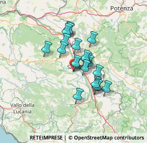 Mappa Piazza Santissima Pietà, 84039 Teggiano SA, Italia (10.4355)