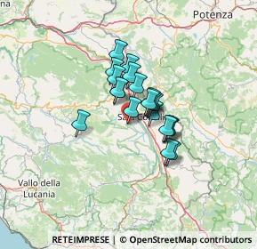 Mappa Piazza Santissima Pietà, 84039 Teggiano SA, Italia (8.8275)