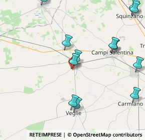 Mappa Via Gastone Valente, 73015 Salice Salentino LE, Italia (5.39833)