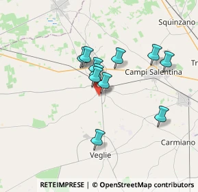 Mappa Via Gastone Valente, 73015 Salice Salentino LE, Italia (3.00727)