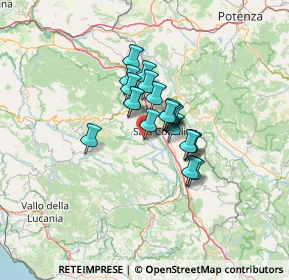 Mappa Via Monsignor Stefano Macchiaroli, 84039 Teggiano SA, Italia (8.848)