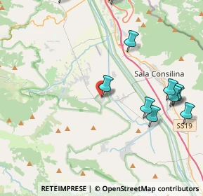 Mappa Via Monsignor Stefano Macchiaroli, 84039 Teggiano SA, Italia (5.84846)