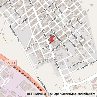 Mappa Via Sele,  95, 73010 Surbo, Lecce (Puglia)