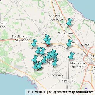 Mappa Via Genova, 73015 Salice Salentino LE, Italia (6.88556)