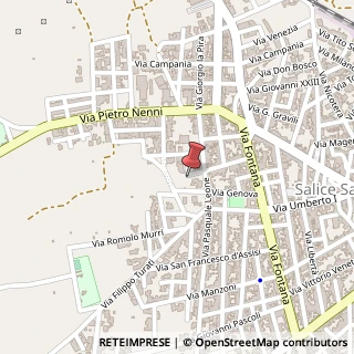 Mappa Via Sa, 73015 Salice Salentino, Lecce (Puglia)