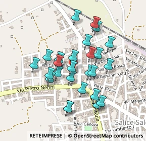 Mappa Via Giorgio la Pira, 73015 Salice Salentino LE, Italia (0.2)