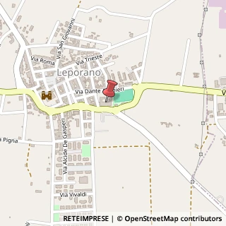 Mappa Via Dante Alighieri, 43, 74020 Leporano, Taranto (Puglia)