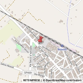 Mappa Via Milano, 53, 73051 Novoli LE, Italia, 73051 Novoli, Lecce (Puglia)