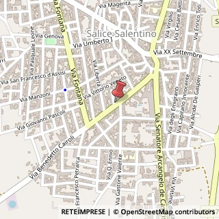 Mappa Via Benedetto Cairoli, 68, 73015 Salice Salentino, Lecce (Puglia)