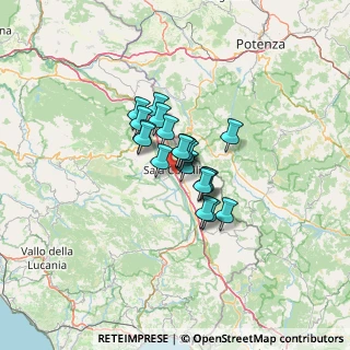 Mappa A3 Napoli - Reggio Calabria, 84036 Sala Consilina SA, Italia (7.899)