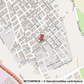 Mappa Via Giuseppe Di Vittorio, 33, 73010 Surbo, Lecce (Puglia)