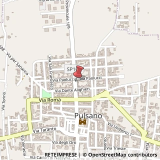 Mappa Via Costantinopoli, 5, 74026 Pulsano, Taranto (Puglia)