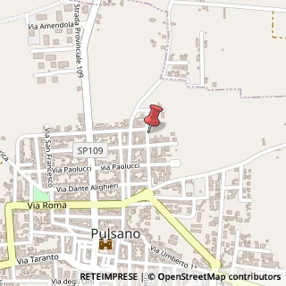 Mappa Via Edmondo de Amicis, 28, 74026 Pulsano, Taranto (Puglia)